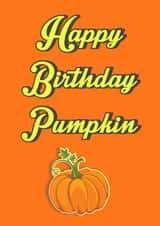 Happy Birthday Pumpkin - pumpkin graphic created by crackerjack
