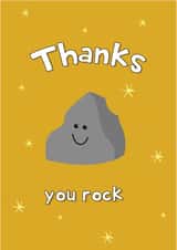 Cute Thank You Card - You Rock created by @Laura Lonsdale Designs