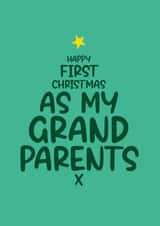 Christmas Card For Grandparents - First Christmas created by Twisted Haggis