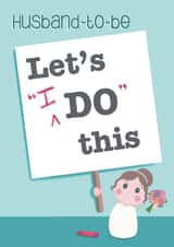 Cute Wedding Card - Husband To Be created by Presents Felt