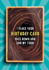 Funny Birthday Card - Yugioh Card Game - I Place Your Birthday Card Face Down created by Mythokell