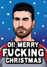 Funny and Rude Christmas Card - Ted Lasso - Roy Kent created by All Things Banter