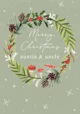 Traditional Christmas Card - Auntie & Uncle created by Making Meadows Ltd