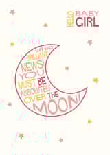 Cute New Baby Card - Hello Baby Girl created by IC&G