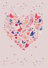 Pretty Anniversary Card - Butterfly Heart created by IC&G