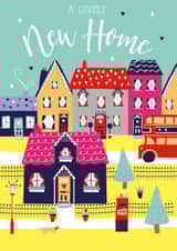 Traditional New Home Card - Scenic Town created by IC&G