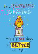 Funny Birthday Card - Grandad - Better with Age created by IC&G