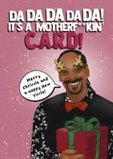 Funny Rap Music Christmas Card - Snoop Dogg - C.A.R.D created by I Draw Stuff 