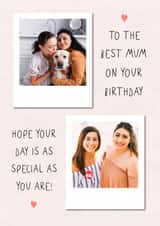Personalised Birthday Photo Card created by @hollielonglanddesigns - Mum heartfelt Birthday Personalised Photo Card 20400