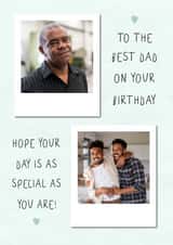 Personalised Birthday Photo Card created by @hollielonglanddesigns - dad heartfelt Birthday Personalised Photo Card 20401