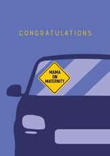 Fun Pregnancy Card - Maternity - Mama on Board created by Mum Rain or Shine