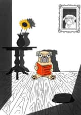 Funny dog card created by C.W ILLUSTRATIONS 