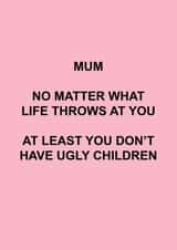 Mum Funny Birthday Card created by Roxy Doodles