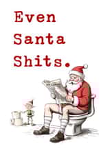 Funny Christmas card - Santa on the toilet created by crackerjack