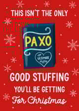 Rude Christmas Card - Paxo Stuffing created by Silky Rose Design