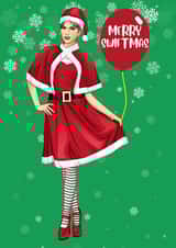 Taylor Eras Inspired Christmas Card, Swift Christmas Themed Card, created by GREEDY LAB