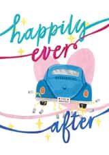 Gorgeous wedding card for newly weds! created by Evie Warren Illustration