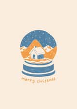 Pretty Christmas Card - Snow Globe created by Lydia Ellen Greaves