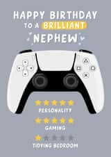Funny Birthday Card - Nephew - Gaming created by Macie Dot Doodles
