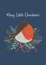 Adorable Robin Christmas Card - Cute Christmas Card- Robin Christmas created by Her Joyful Heart