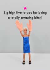 Rude Congratulations Card - Big High Five created by Bold & Bright Cards