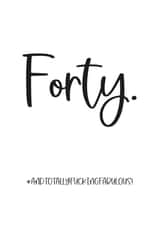 40th Birthday Card For Friend created by Charlie Potts