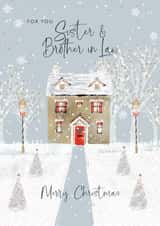 Pretty Christmas Card - Sister and Brother In Law created by Rebecca Prinn