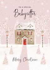 Pretty Christmas Card - Babysitter created by Rebecca Prinn