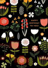 Pretty Birthday Card - Floral created by Maggie Magoo Designs