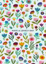 Pretty Birthday Card - Floral Pattern created by Maggie Magoo Designs