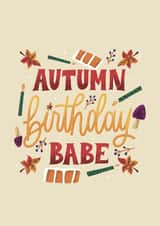 Autumn Birthday Card - Autumn Babe created by Daksha Giri