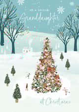 Pretty Christmas Card - Granddaughter created by Rebecca Prinn