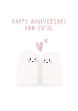 Funny Christmas Card - Ghosts - Boo-tiful created by Giddy Kipper