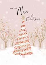 Pretty Christmas Card - Nan created by Rebecca Prinn