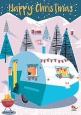 Cute Christmas card - Outdoors Caravan created by Rocket68