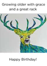 Cheeky birthday card for partner / friend created by Julia Herd