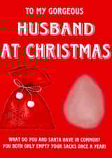 Husband Christmas rude created by Sarah Brickland