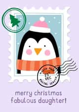 Cute Christmas Card - Fabulous Daughter created by Zoe Spry