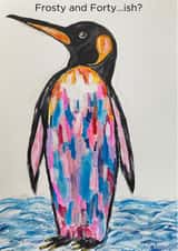 Funny birthday card for someone in their 40s created by Julia Herd