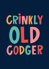 Cheeky Birthday Card - Crinkly Old Codger created by Lucy Maggie Designs