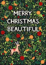Pretty Christmas Card - Beautiful created by Pear Tree Press