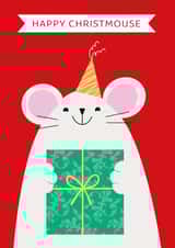 Cute Christmas Card - Christmouse Pun created by Paper Heart Designs