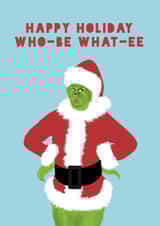 Funny Christmas Card - The Grinch created by Lucy Maggie Designs