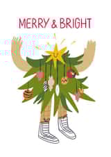 Cute Christmas Card - Merry and Bright created by Victoria