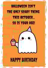 Funny Birthday card for those born in October created by Tancraftic