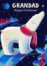 Pretty Christmas Card - Grandad - Polar Bear created by Rocket68