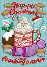 Hap-pie Christmas To A Cracking Teacher Fun Pun Card created by Ant Creations