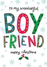 Heartfelt Christmas Card - Boyfriend created by The Boy and the Bear
