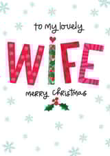 Heartfelt Christmas Card - Wife created by The Boy and the Bear