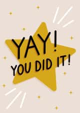 Heartfelt Congratulations Card - Yay! You Did It! created by Dani White